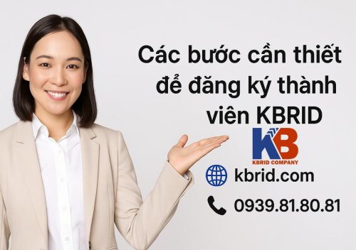 Các bước cần thiết để đăng ký thành viên KBRID